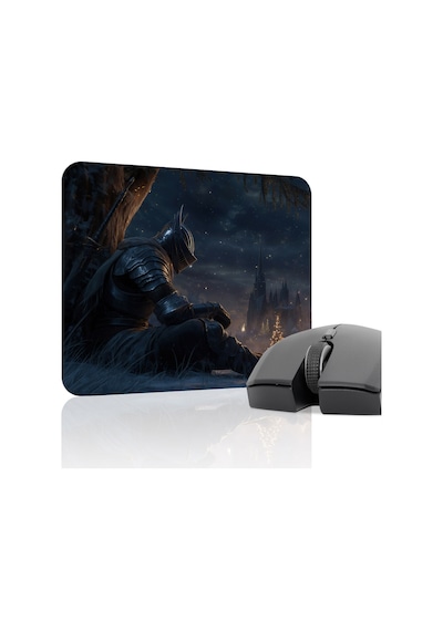 Dark Souls Kaymaz Dikişli Kauçuk Oyuncu Mousepad V5 - 22x18 Gaming Mouse Pad Fare Altlığı