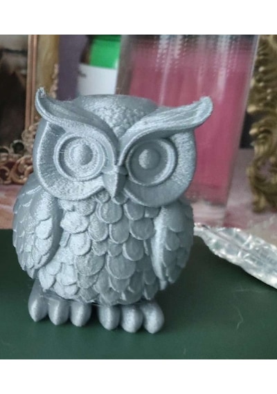 Soyut Baykuş Heykeli Doğal Malzemeli Hediyelik Modern Dekoratif Obje