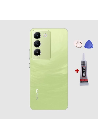 Vivo V30 Lite Yeşil Arka Kapak Batarya Kapağı Pil Kapağı Yapışkan Ve Sökme Aparatıyla Beraber Full Set Yeşil