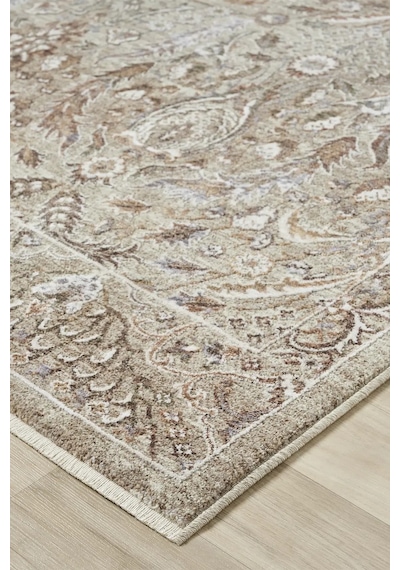Seyran Halı Monde 804 Bej Polyester Makine Halısı