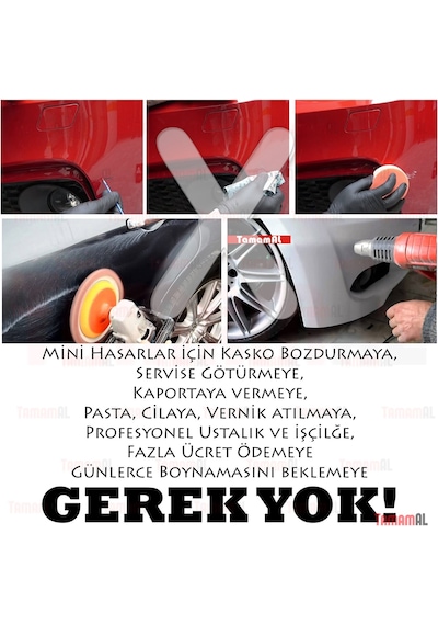 Mini Hasar Oto Araç Kaporta Çizik +Rotüş Boya Kalemi Set Mini Hasar Oto Araç Kaporta Çizik +Rotüş Boya Kalemi Set