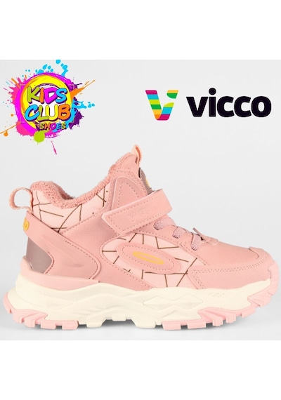 Vicco Tura Ortopedik Kauçuk Taban Ortopedik Çocuk Bot Pudra