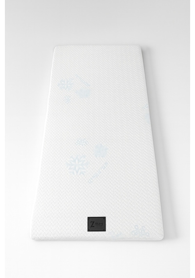 Visco Süngerli Ice Sleep Yıkanabilir Kılıflı Tek Kişilik Visco Yatak Pedi & Şiltesi Topper 5 Cm BEYAZ