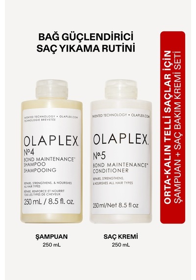 Olaplex Bond Maintenance No:4 Şampuan 250 ML + Saç Kremi 250 ML