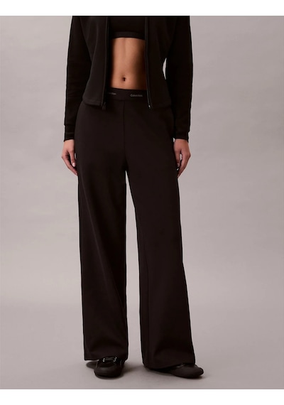Calvin Klein Ponte Logolu Bel Bantlı Kadın Siyah Eşofman Altı Lv044e622g-ub1 Siyah