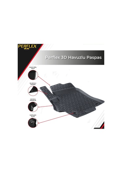 3d Paspas Siyah Fıat Grande Punto 2007--2018