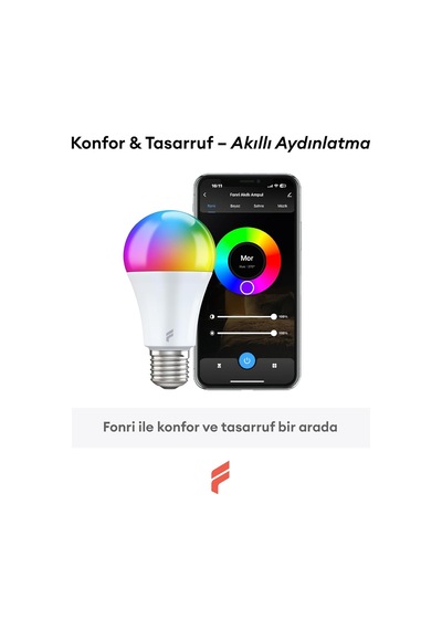 Fonri Akıllı Led Ampul, 9w-titreşimsiz, 16.7 Milyon Renk, Sesli Kontrol, 806'lümen, Doğal Sarı Ve Beyaz Renk, Ambiyans, Tuya Destekli, Sku: Smg8690010154682 Açık Kahverengi Fonri Akıllı Led Ampul, 9w-titreşimsiz, 16.7 Milyon Renk, Sesli Kontrol, 806'lümen, Doğal Sarı Ve Beyaz Renk, Ambiyans, Tuya Destekli, Sku: Smg8690010154682 Açık Kahverengi