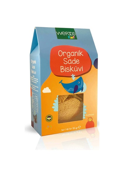 3 Adet Wefood Kids Organik Sade Tereyağlı Bisküvi 50 G
