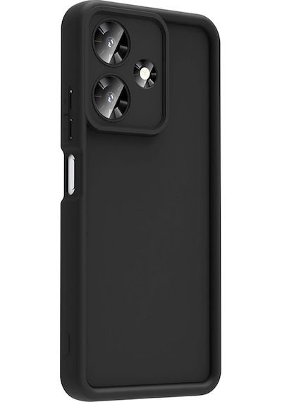 Rba Aksesuar İnfinix Hot 30i Kılıf Kamera Korumalı Rba Ananas Kapak - Siyah Siyah