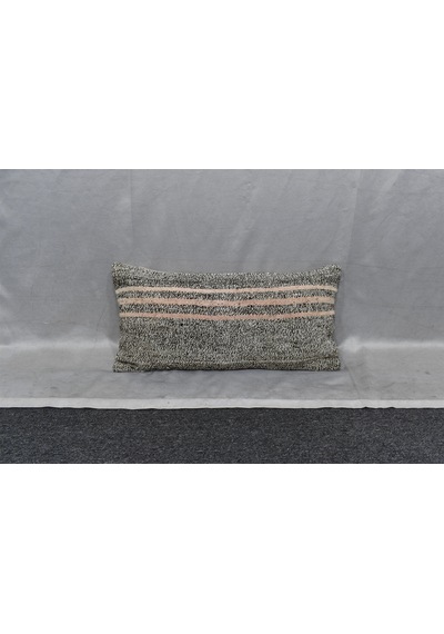 Zehra Abla Halı Yeni El Dokuma Dekoratif Lumbar Kilim Kırlent Yastık Kılıfı 6880 Çok Renkli
