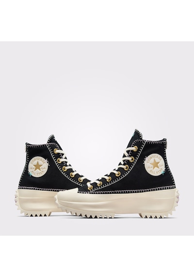 Converse Run Star Hike Unisex Siyah Platform Sneaker 1254420