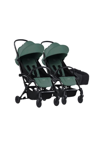 Bumprider Connect³ İkiz Bebek Arabası Black - Olive & Yan Düzenleyici Çanta