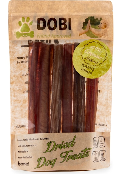 %100 Doğal Organik Köpek Ödül Maması Kamış Stick 100gr Katkısız, Gluten Ve Koruyucu İçermeyen