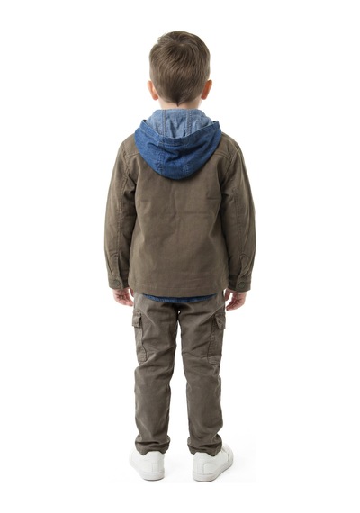 Xo Kids Erkek Çocuk 4lu Alt Üst Takım 2-7 Yaş 4424 Haki