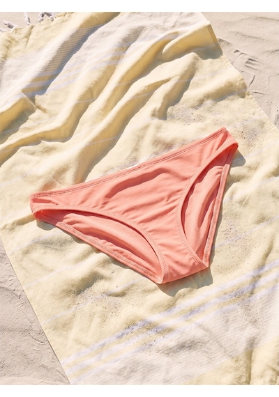 Lcw Dream Mercan Düz Raşel Kumaş Kadın Bikini Alt