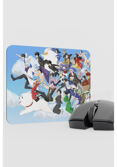 Gintama Anime V3 - 22x18 Gaming Kauçuk Kaymaz Taban Mouse Pad Fare Altlığı