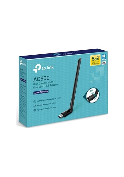 Tp-link Archer T2u Plus Ac600 600 Mbps Dualband Antenli Usb Wireless Adaptör - 194102