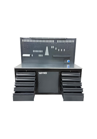 Takpower Ttr4410 2 Metre Takım Tezgahı 10 Çekmeceli 1 Dolaplı