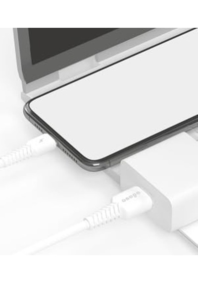 Onopo Android Xiaomi Uyumlu Type-c To Usb 3.4a Hızlı Şarj Ve Data Kablosu 1 Metre - Q7 Beyaz Smart Kablo Diğer
