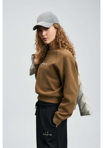 Lufian Beggy Kahverengi Kadın Sweatshirt 122030022 Kahverengi