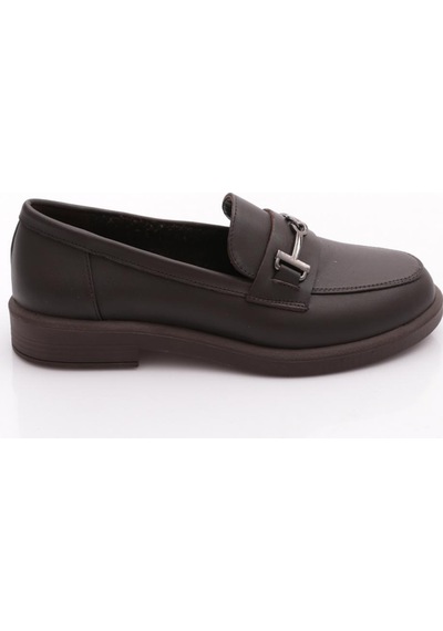 Dgn 24044 Kadın Loafer Ayakkabı Kahve Napa