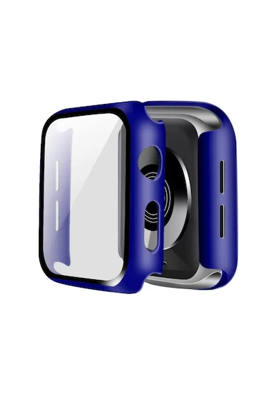 Newface Apple Watch 42mm Camlı Kasa Ekran Koruyucu - Lacivert