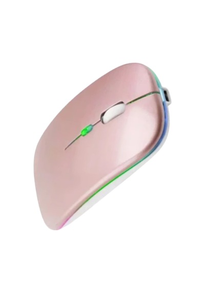 Büro Ev Ofis Bilgisayarı İçin Rgb Rose Şarjlı Kablosuz Mouse Diğer