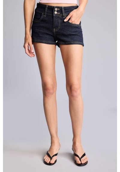 Defacto Kısa Kesim Jean İndigio Şort H0749ax26hsnm82 Mavi-nm82