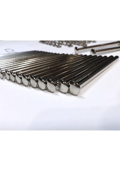8 CM Dosya Klasör Menü Kartela Vidası Nikel Inox Renk 100 Adet