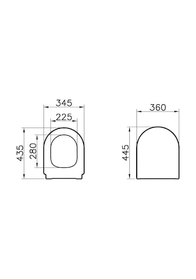 VitrA Integra Klozet Kapağı Yavaş Kapanır Beyaz 108-003R009