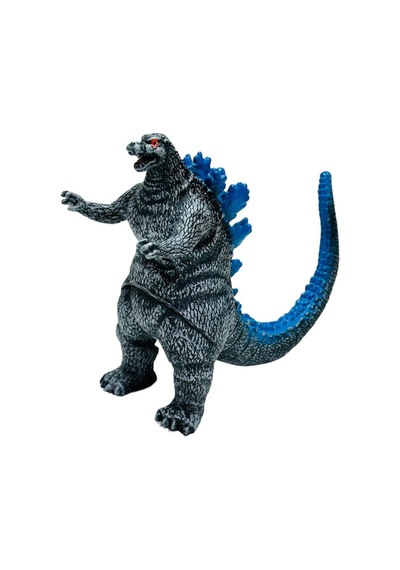 Godzilla Hayvan Gerçekci Sesli Soft Yumuşak Oyuncak Mavi 16x21 Cm