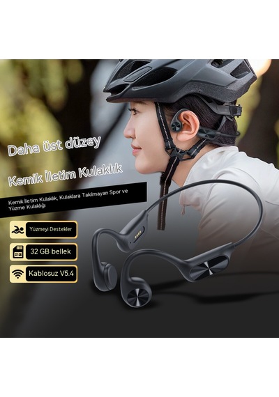 Kemik İletimli Bluetooth Kulaklık V5.4 Ipx8 Waterproof