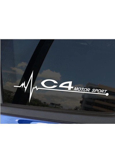 Citroen C4 Napız Kalp Kelebek Cam Için Sticker Yapıştırma