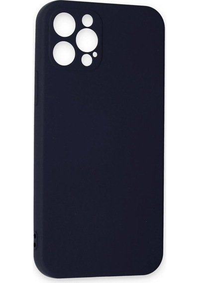 Lvsqvr Newface Apple Uyumlu iPhone 12 Pro Max Kılıf Nano İçi Kadife Silikon - Lacivert