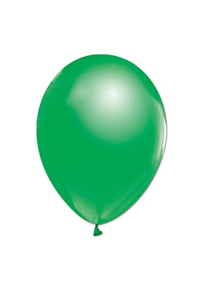 Balonevi Balon Metalik Yeşil 100 Lü Çok Renkli