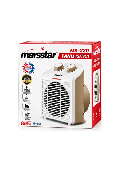 Sıcak - Soğuk Turbo Fanlı Isıtıcı 3 Kademe Hız Ayar 2000w Ms-220