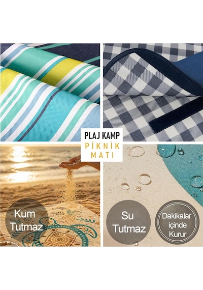 Haegs Piknik Örtüsü, Çanta Kamp Matı, Plaj Matı, Piknik Yer Örtüsü, Seyahat, Kamp, Outdoor, Park Çim Kum Tutma Çok Renkli