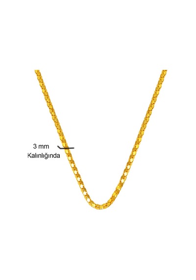14 Ayar Altın Zincir Gerdanlık - 60 cm ZNLBS14K8998