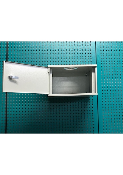 DVR Pano/Box NVR CCTV Rack Kabinet Ve Monitör Koruma Kutusu 1 U 19" W39 H 25 D 33 Sac Kapak Bej