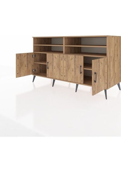 Kronos Konsol 6 Raflı 4 Kapaklı 176x59x99 Çam-çam/antrasit Çam-çam/antrasit Kronos Konsol 6 Raflı 4 Kapaklı 176x59x99 Çam-çam/antrasit Çam-çam/antrasit