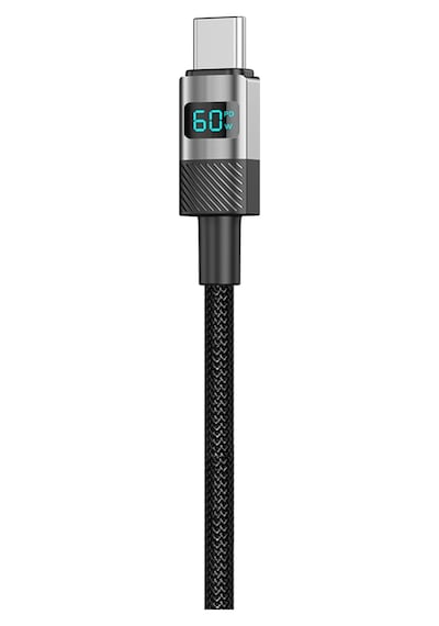 Type C Hızlı Şarj Kablosu Type-c To Type-c, 60w, 480mbps, 1.2m, Pd, Dijital Ekran V0201005