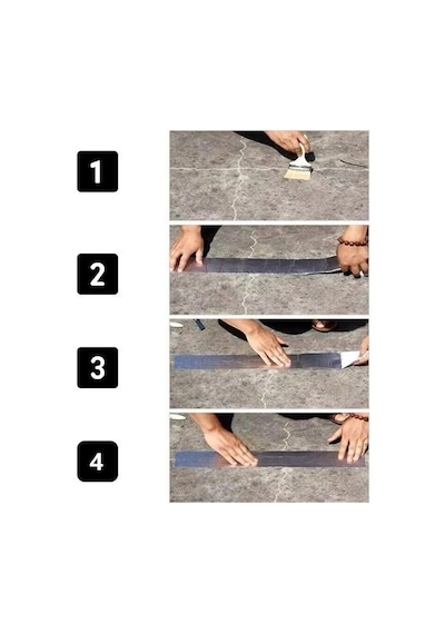 5 Li Su Geçirmez Çatlak Bandı 10cm 5m Yüksek Sıcaklık Dayanıklı Çatı Boru Duvar Onarım Çamur Bant Bayi Dep