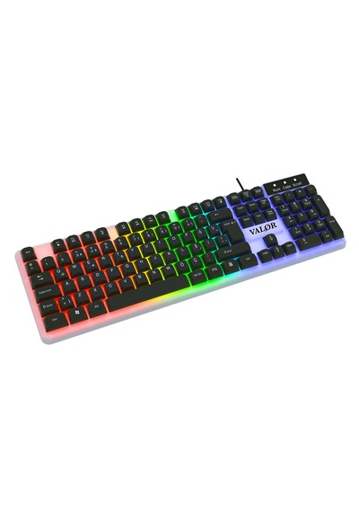 Commander Rgb Işıklı & Full Set 104 Tuşlu Membran Oyuncu Klavyesi