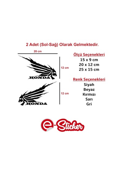 Honda Kuru Kafa Oto Sticker Cam Sticker (446273389)