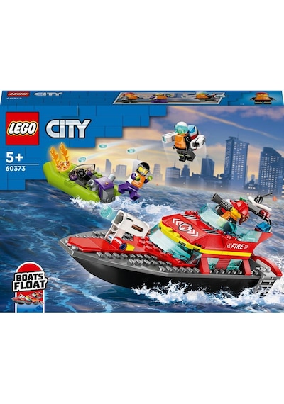 LEGO® City İtfaiye Kurtarma Teknesi 60373 5+ Yaratıcı Oyuncak Yapım Seti - 144 Parça