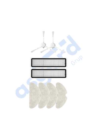 Dreame D10s, D10s Pro, D9 Max Gen2 Uyumlu 2 Yan Fırça 2 Filtre 4 Mop Pkt-iasgf0000188