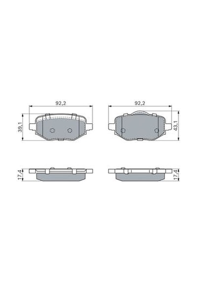 Opel Frontera 1.2 Hybrid 2024-2026 Bosch Arka Balata Netpar26198