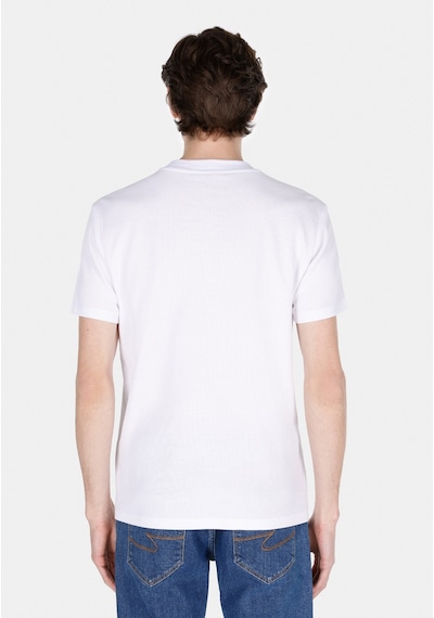 Colin's Colins Regular Fit Yuvarlak Yaka Jakarlı Erkek Beyaz Kısa Kol Tişört Cl1072067 Cl1072067 Q1.v1 Wht Beyaz