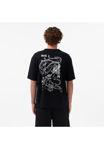 Unıted4 Regular Fit Erkek Siyah T-shirt Oba