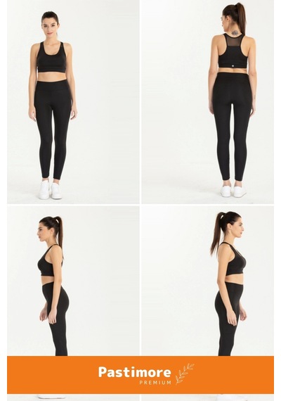 Enenstyle Fashıon Boutıque Yeni Sezon Kadın Cepli Konfor Modeli Tayt Yüksek Bel Toparlayıcı Korse Push Up Özelllikli Tayt Siyah SiYAH